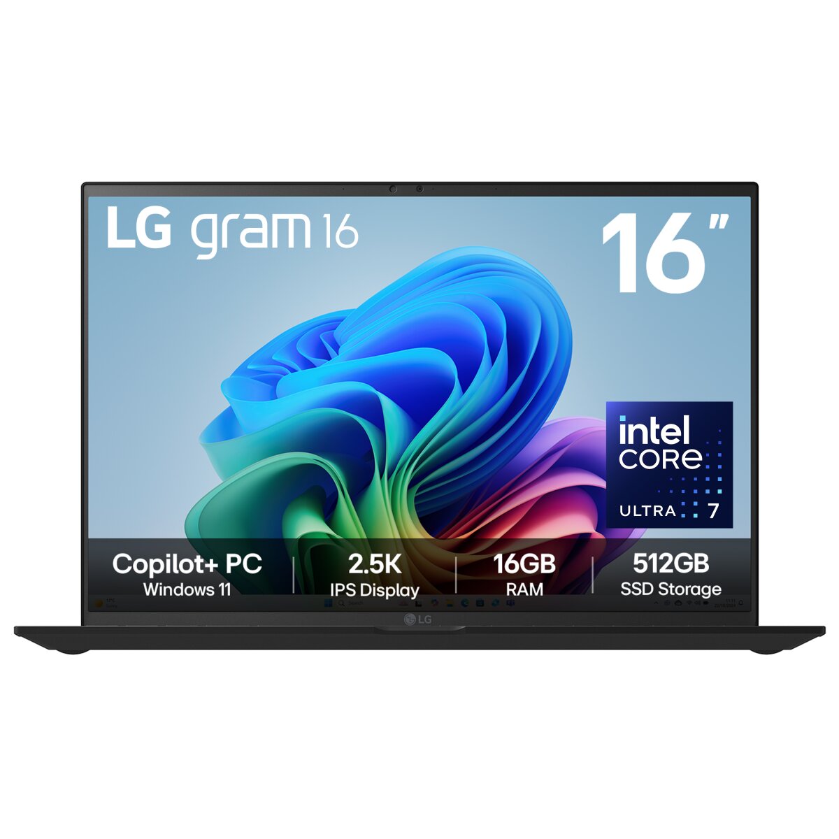 LG Gram LG gram 16Z90TL-G 16 Hybrid AI Copilot Laptop - Intel® Core™ Ultra 7  16Z90TL-G.AU75A1 image gallery 1